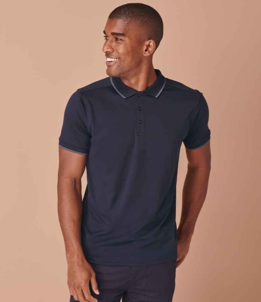 Henbury HiCool® Tipped Polo Shirt