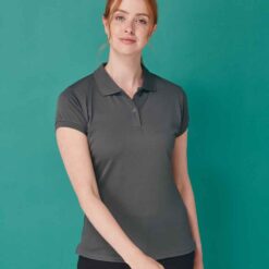 Henbury Ladies Coolplus® Wicking Piqué Polo Shirt