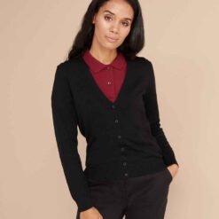 Henbury Ladies Lightweight V Neck Cardigan