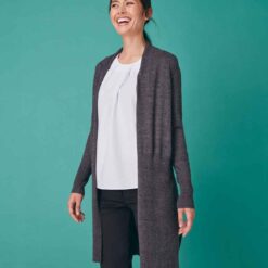 Henbury Ladies Longline Open Cardigan