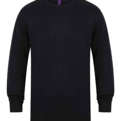 Henbury Lightweight Cotton Acrylic Crew Neck Sweater