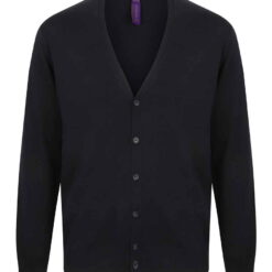 Henbury Lightweight Cotton Acrylic V Neck Cardigan