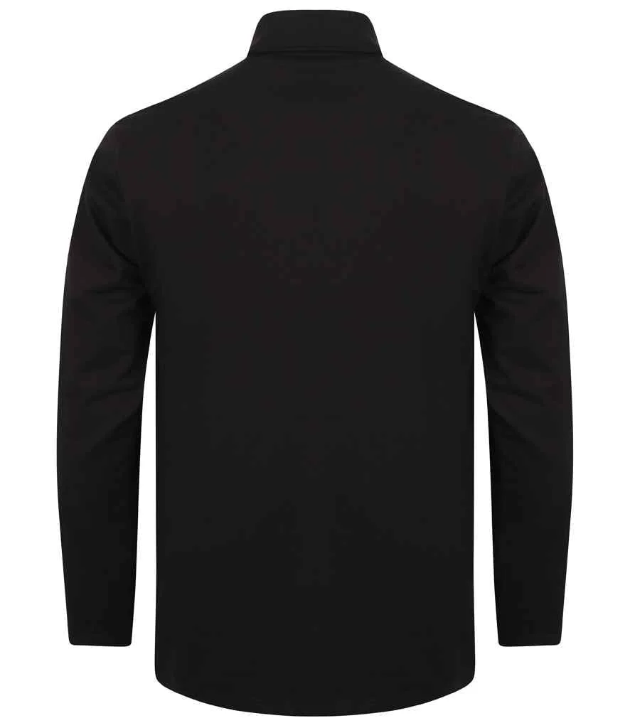 Henbury Long Sleeve Roll Neck Top