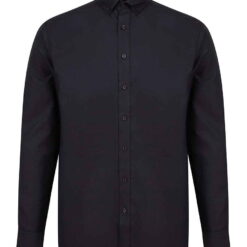 Henbury Modern Long Sleeve Classic Fit Oxford Shirt