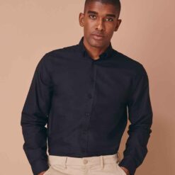 Henbury Modern Long Sleeve Classic Fit Oxford Shirt