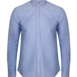 Henbury Modern Long Sleeve Slim Fit Oxford Shirt