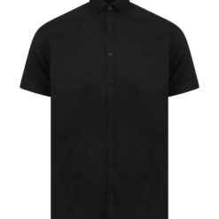 Henbury Modern Short Sleeve Slim Fit Oxford Shirt