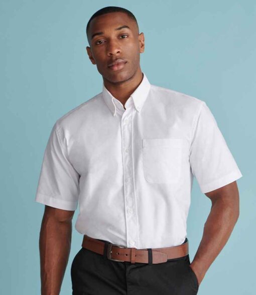 Henbury Short Sleeve Classic Oxford Shirt