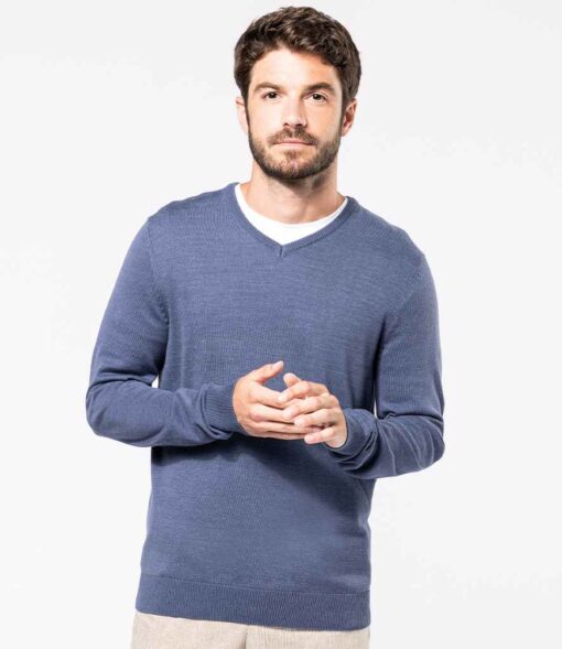 Kariban Cotton Acrylic V Neck Sweater