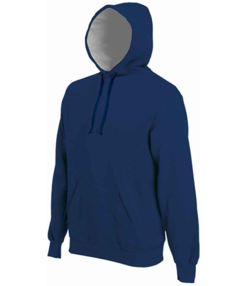 Kariban Heavy Contrast Hoodie - Navy, 3XL