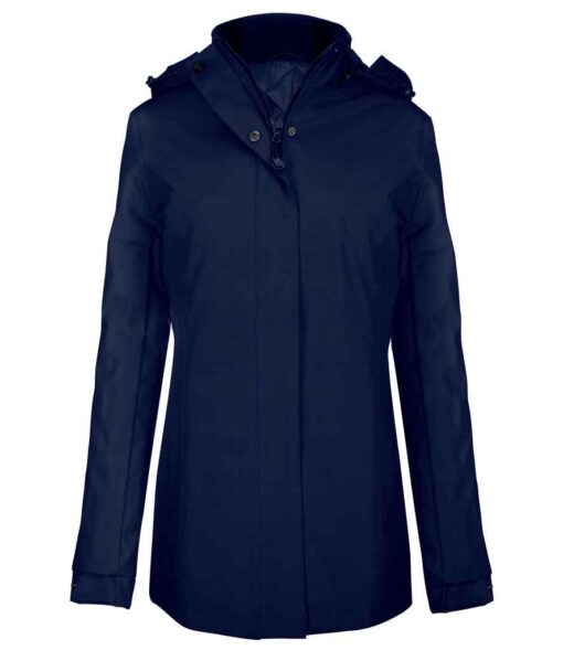 Kariban Ladies Parka Jacket - Navy, XXL