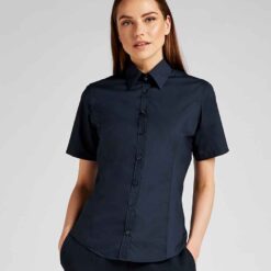 Kustom Kit Ladies Short Sleeve Tailored Business Shirt