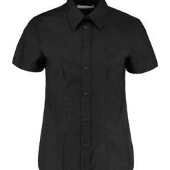 Kustom Kit Ladies Short Sleeve Tailored Workwear Oxford Shirt