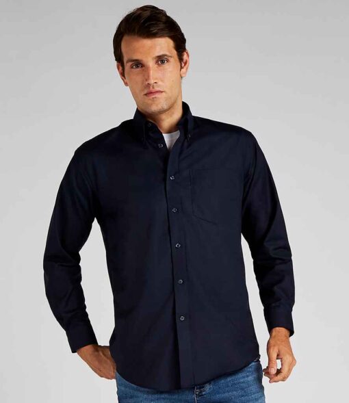 Kustom Kit Long Sleeve Classic Fit Workwear Oxford Shirt