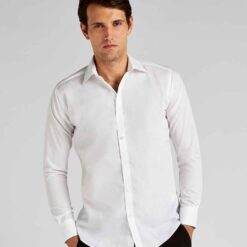 Kustom Kit Long Sleeve Slim Fit Business Shirt