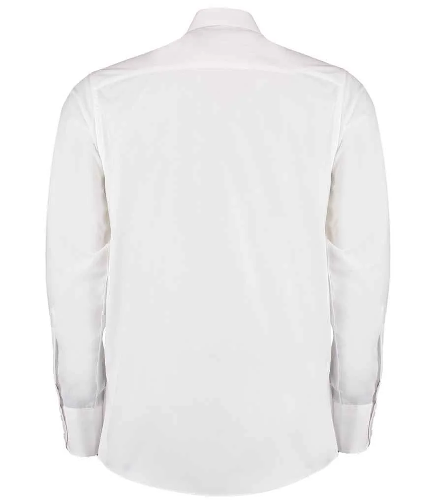Kustom Kit Long Sleeve Tailored Business Shirt