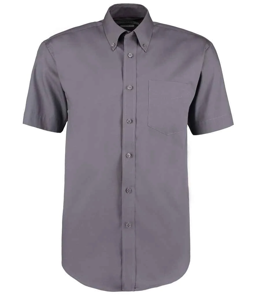 Kustom Kit Premium Short Sleeve Classic Fit Oxford Shirt