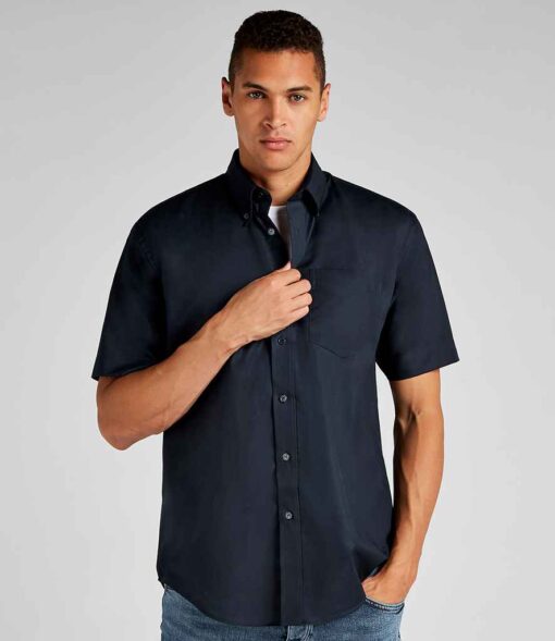 Kustom Kit Short Sleeve Classic Fit Workwear Oxford Shirt