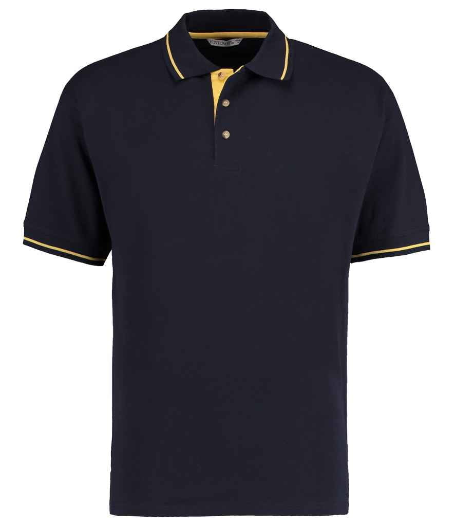 Kustom Kit St Mellion Tipped Cotton Piqué Polo Shirt