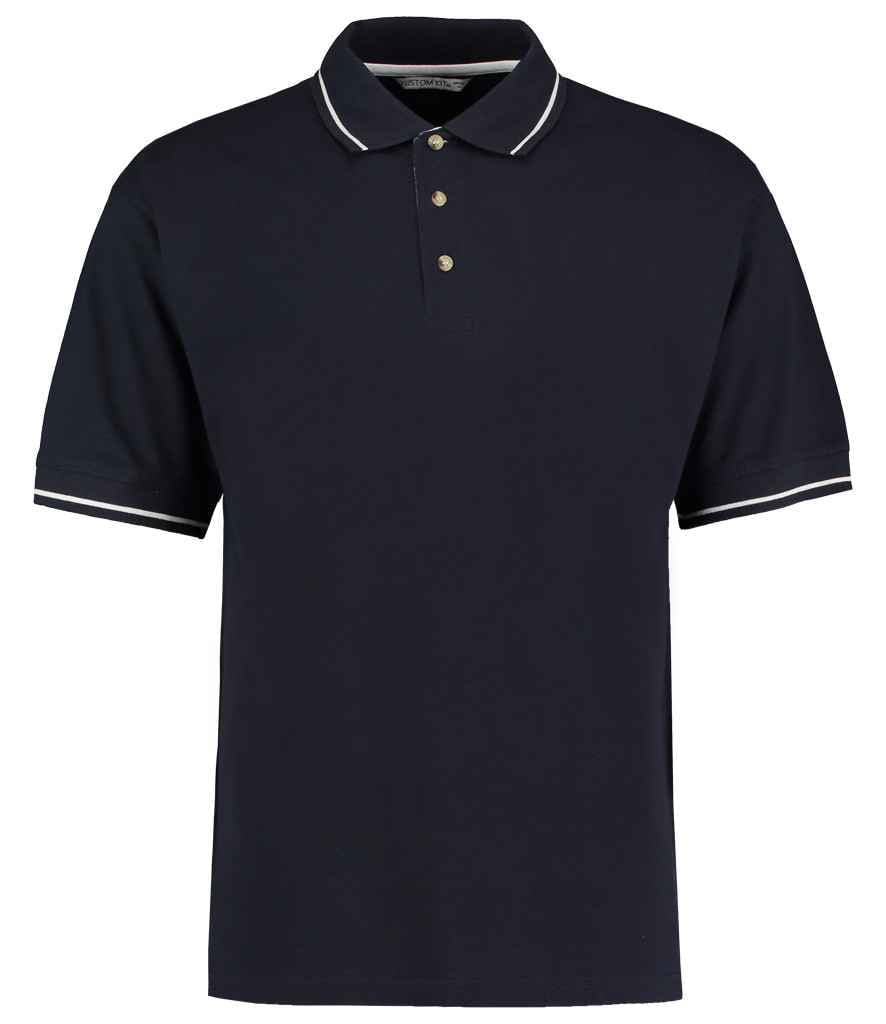 Kustom Kit St Mellion Tipped Cotton Piqué Polo Shirt