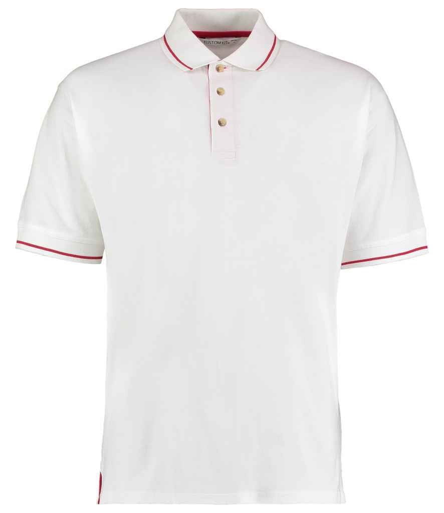 Kustom Kit St Mellion Tipped Cotton Piqué Polo Shirt