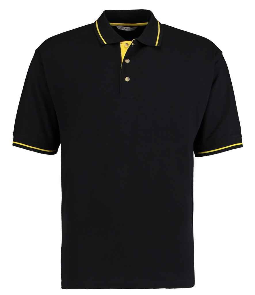 Kustom Kit St Mellion Tipped Cotton Piqué Polo Shirt