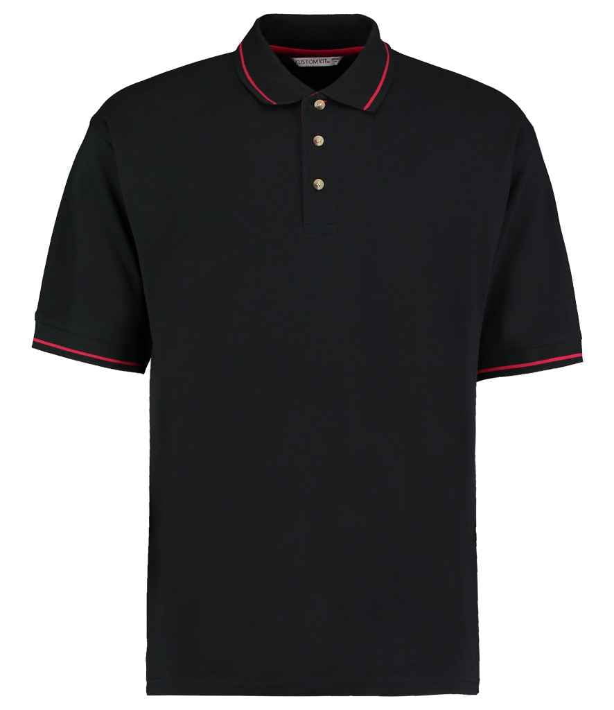 Kustom Kit St Mellion Tipped Cotton Piqué Polo Shirt