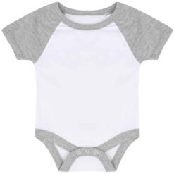 Larkwood Essential Short Sleeve Baby Baseball Bodysuit