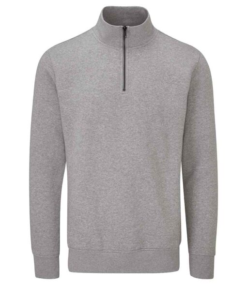 Mantis Unisex 1/4 Zip Sweatshirt - Heather Marl, XXL