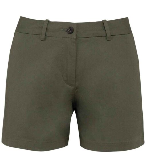 Native Spirit Ladies Chino Shorts - Organic Khaki, 46