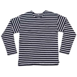 One By Mantis Unisex Long Sleeve Breton Stripe T-Shirt