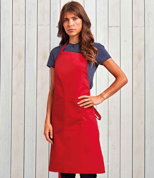 Premier 'Colours' Bib Apron with Pocket