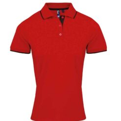 Premier Ladies Contrast Coolchecker® Piqué Polo Shirt