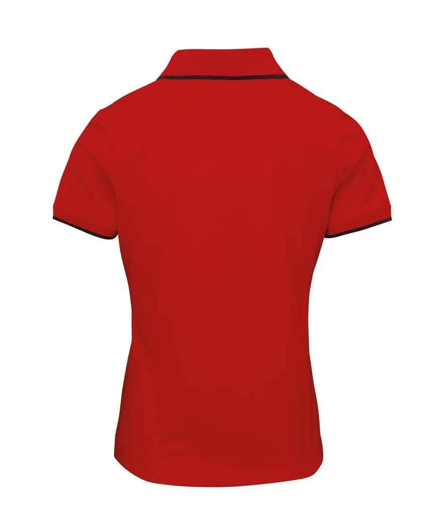 Premier Ladies Contrast Coolchecker® Piqué Polo Shirt