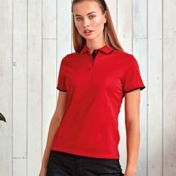 Premier Ladies Contrast Coolchecker® Piqué Polo Shirt