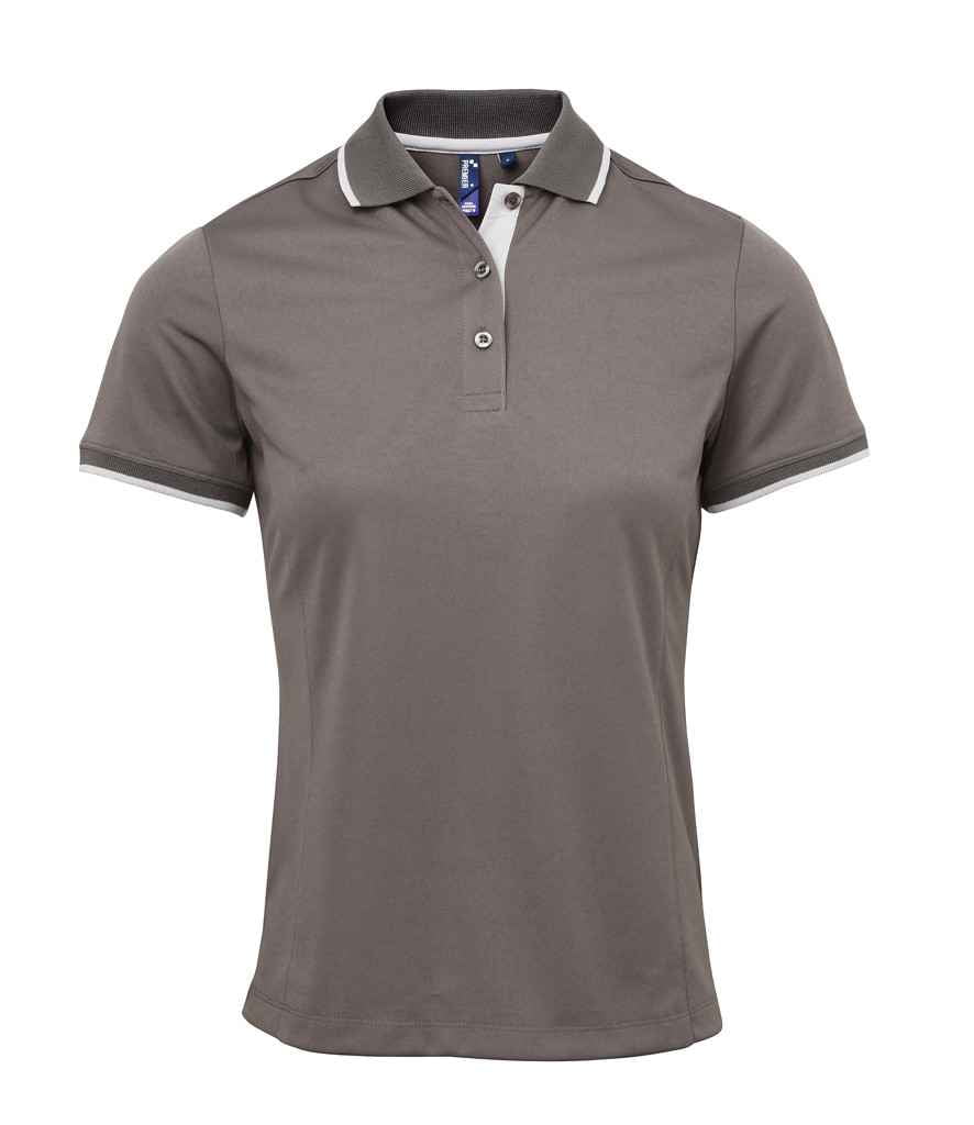 Premier Ladies Contrast Coolchecker® Piqué Polo Shirt