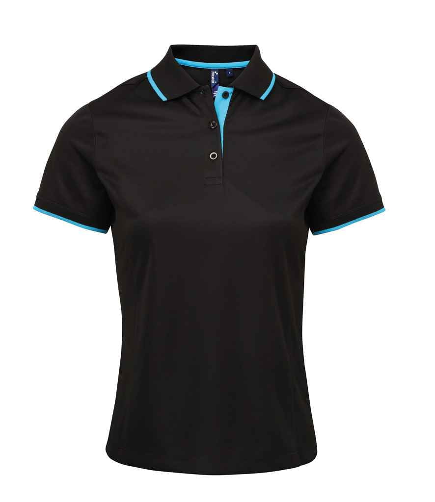 Premier Ladies Contrast Coolchecker® Piqué Polo Shirt