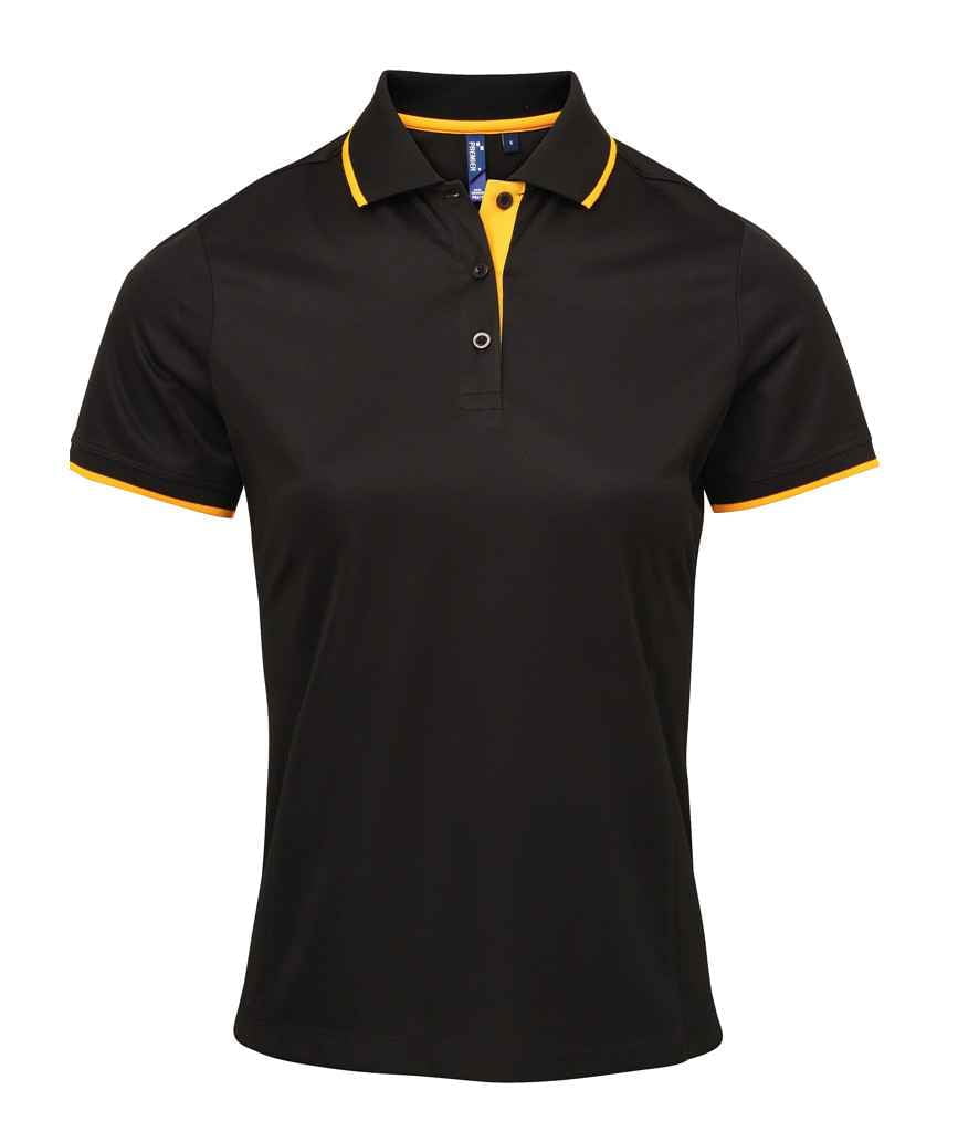 Premier Ladies Contrast Coolchecker® Piqué Polo Shirt