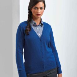 Premier Ladies Cotton Acrylic V Neck Cardigan