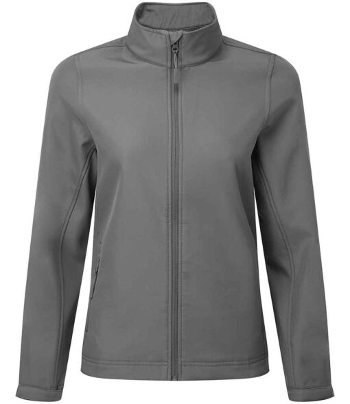 Premier Ladies Windchecker® Recycled Printable Soft Shell Jacket - Dark Grey, 3XL