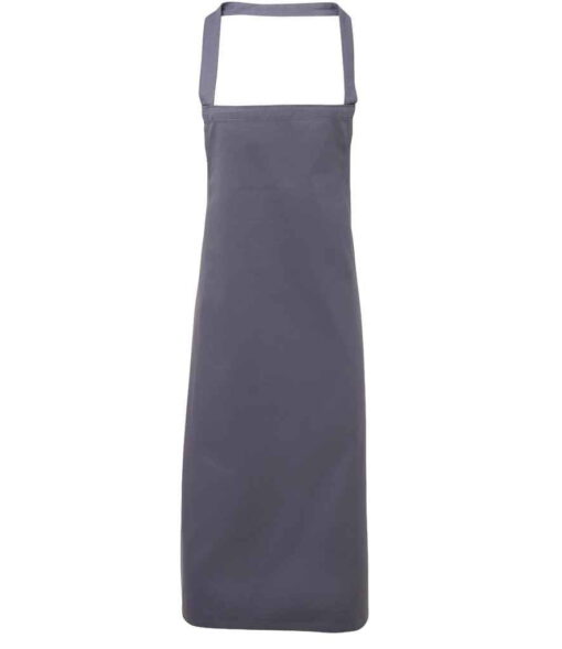 Premier Organic Cotton Bib Apron - Steel