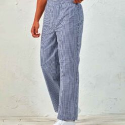 Premier Pull On Chef's Check Trousers