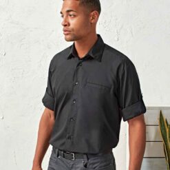 Premier Roll Sleeve Poplin Shirt