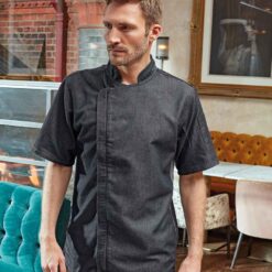 Premier Short Sleeve Zipped Chef's Jacket