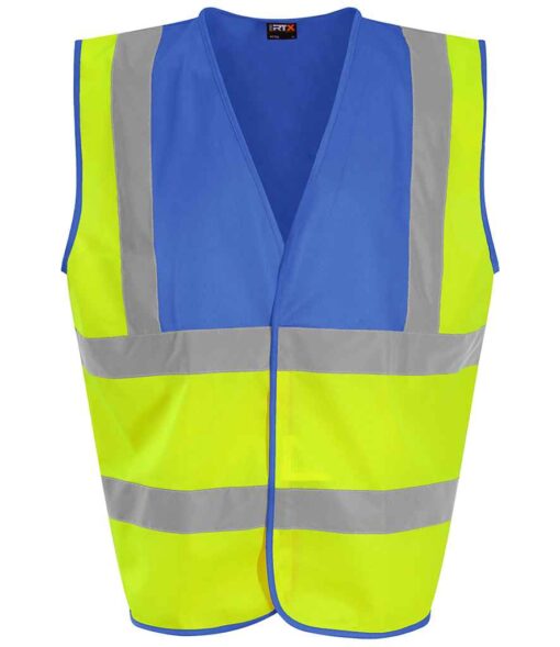 Pro RTX High Visibility Waistcoat - Yellow/Royal Blue, 3XL