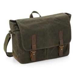 Quadra Heritage Waxed Canvas Messenger