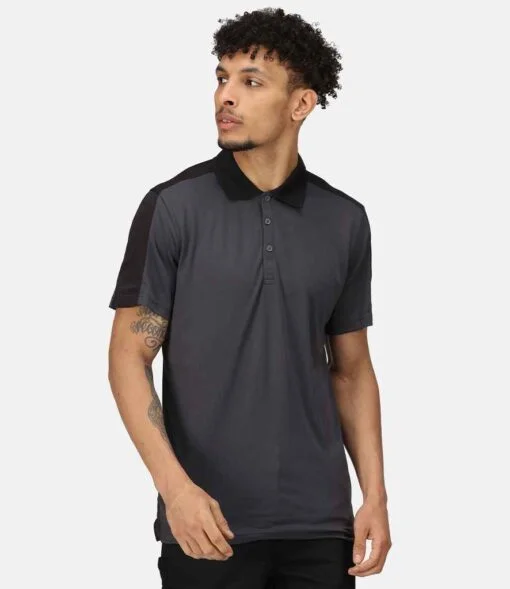 Regatta Contrast Collection Quick Wicking Piqué Polo Shirt