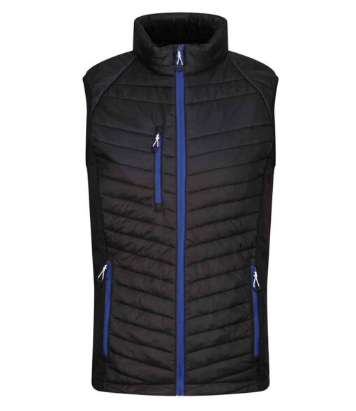 Regatta Navigate Hybrid Bodywarmer - Black/New Royal Blue, 3XL