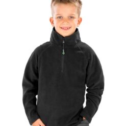 (product) Result Genuine Recycled Kids Zip Neck Micro Fleece