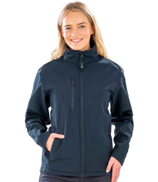 (product) Result Genuine Recycled Ladies Three Layer Printable Soft Shell Jacket